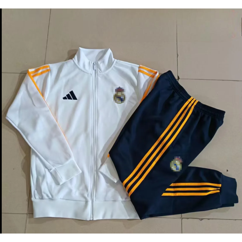 Chandal Niño RM Blanco Amarillo 26-27