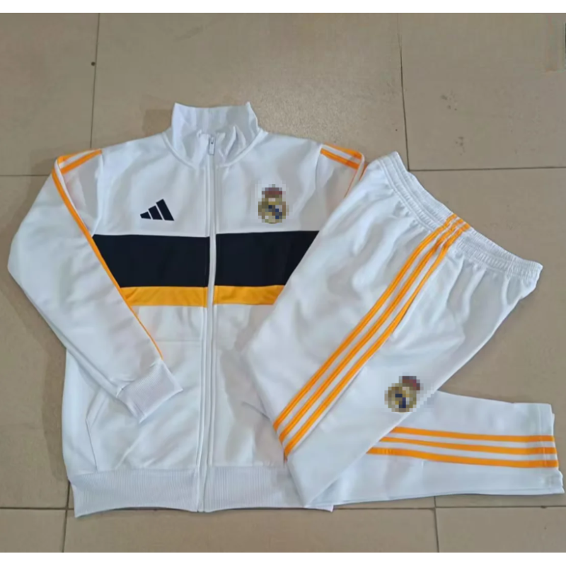 Chandal Niño RM Blanco Amarillo 26-27