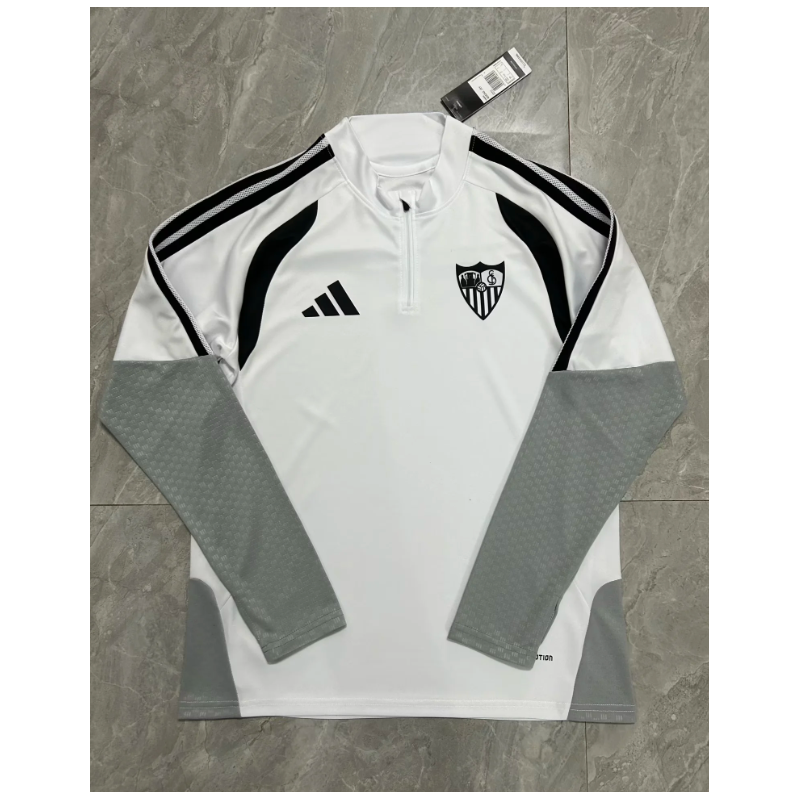 Sevilla Sudadera Entrenamiento Blanca 26-27
