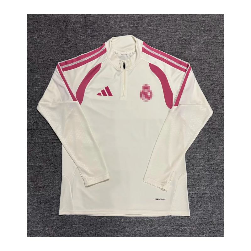 RM Sudadera Entrenamiento Blanco Rosa 26-27