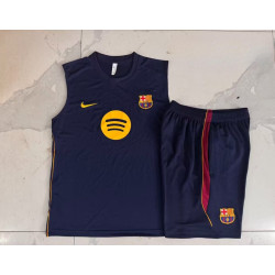 Kit Entrenamiento Barcelona Sin Mangas Azul Oscuro26-27