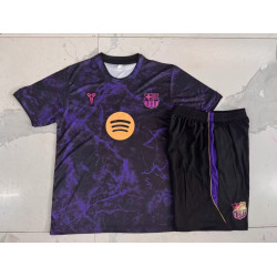 Kit Entrenamiento Barcelona Morado Negro 26-27
