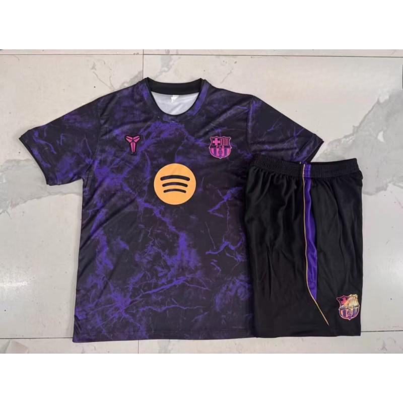 Kit Entrenamiento Barcelona Morado Negro 26-27