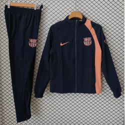 Barcelona Chandal Cortavientos Negro Naranja 26-27