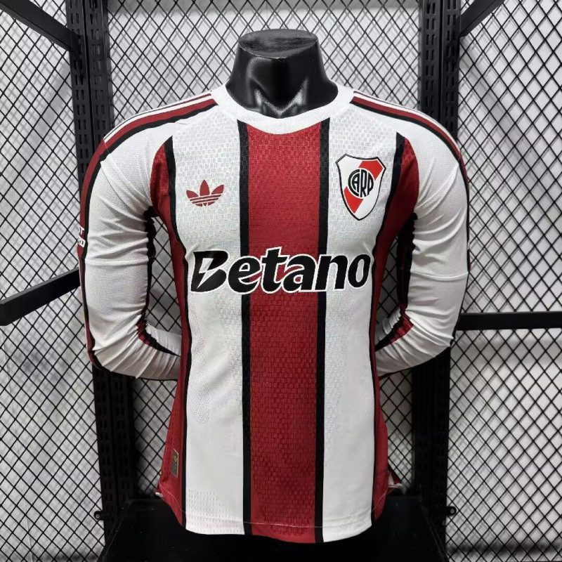 River Plate Player Version Manga Larga Visitante 26-27
