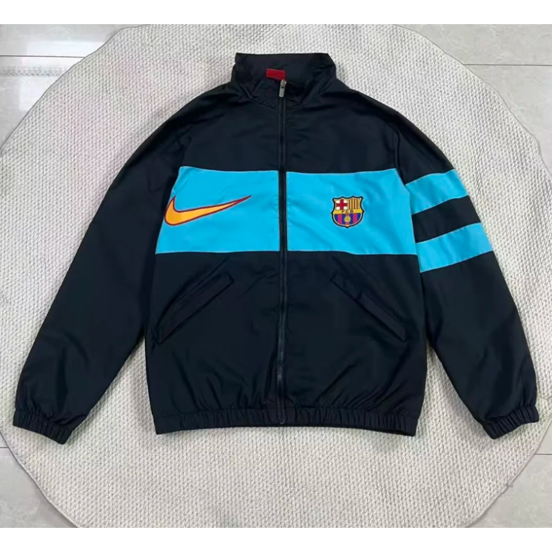 Barcelona Cortavientos Negro Azul 26-27