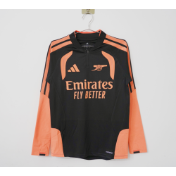 Arsenal Sudadera Player Version Negro Naranja 26-27