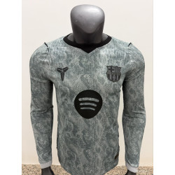 Barcelona Player Version Manga Larga Portero Gris 26-27