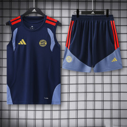 Kit Entrenamiento Bayern Munich Sin Mangas Azul Oscuro 26-27