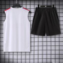 Kit Entrenamiento PSG Sin Mangas Blanco 26-27