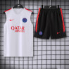 Kit Entrenamiento PSG Sin Mangas Blanco 26-27