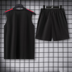 Kit Entrenamiento PSG Sin Mangas Negro 26-27