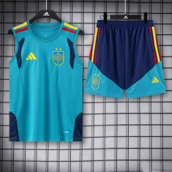 Kit Entrenamiento España Sin Mangas Azul 2026 2 Estrellas