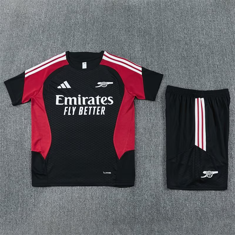 Kit Entrenamiento Arsenal Negro Rojo 26-27