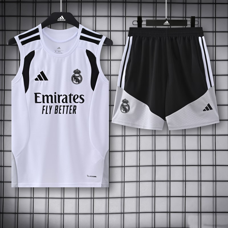 Kit Entrenamiento RM Sin Mangas Blanco 26-27