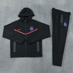 PSG Chandal Cortavientos Negro Rojo 26-27