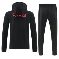 PSG Chandal Cortavientos Negro Rojo 26-27
