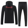 PSG Chandal Cortavientos Negro Rojo 26-27