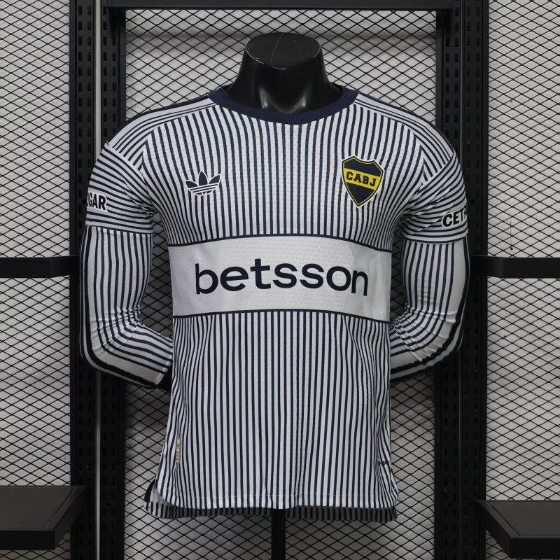 Boca Juniors Player Version Manga Larga Visitante 26-27