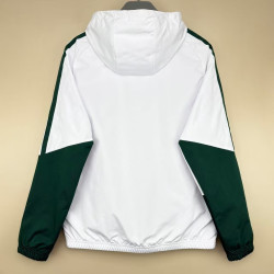 RM Cortavientos Con Capucha Blanco Verde 26-27