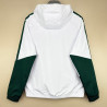 RM Cortavientos Con Capucha Blanco Verde 26-27