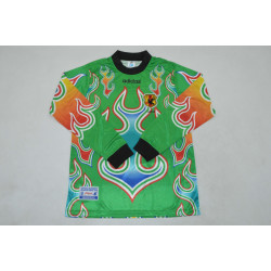 Japon Retro Manga Larga Portero Verde 1998