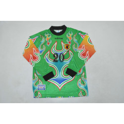 Japon Retro Manga Larga Portero Verde 1998