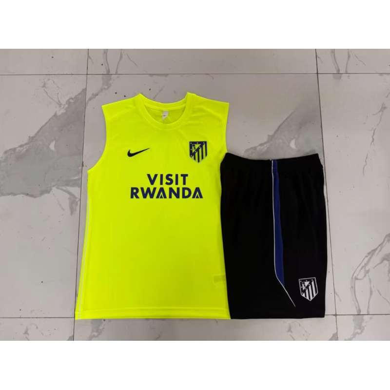 Kit Entrenamiento Atletico de Madrid Sin Mangas Amarillo 26-27