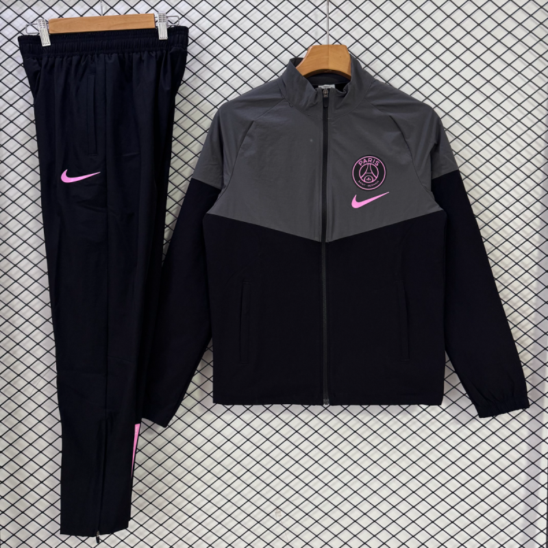 PSG Chandal Cortavientos Negro Rosa 26-27