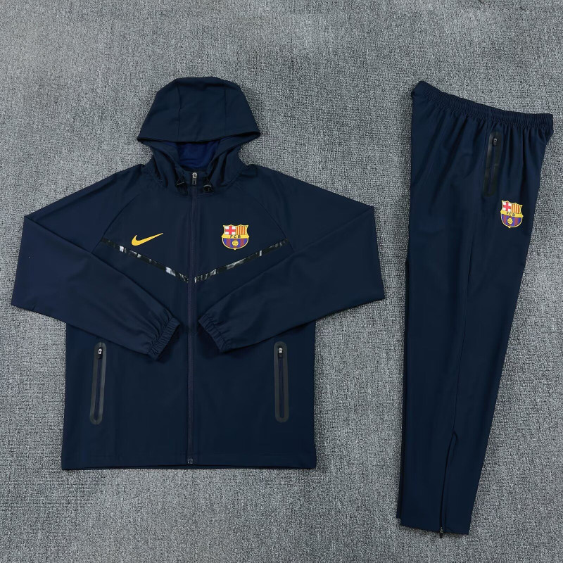 Barcelona Chandal Cortavientos Azul Oscuro 26-27